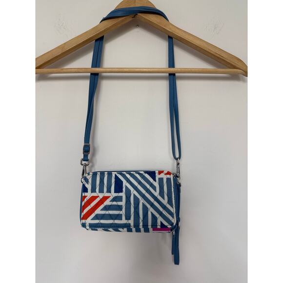 VERA BRADLEY rfid wallet on chain crossbody wallet mini purse bag - Picture 5 of 7